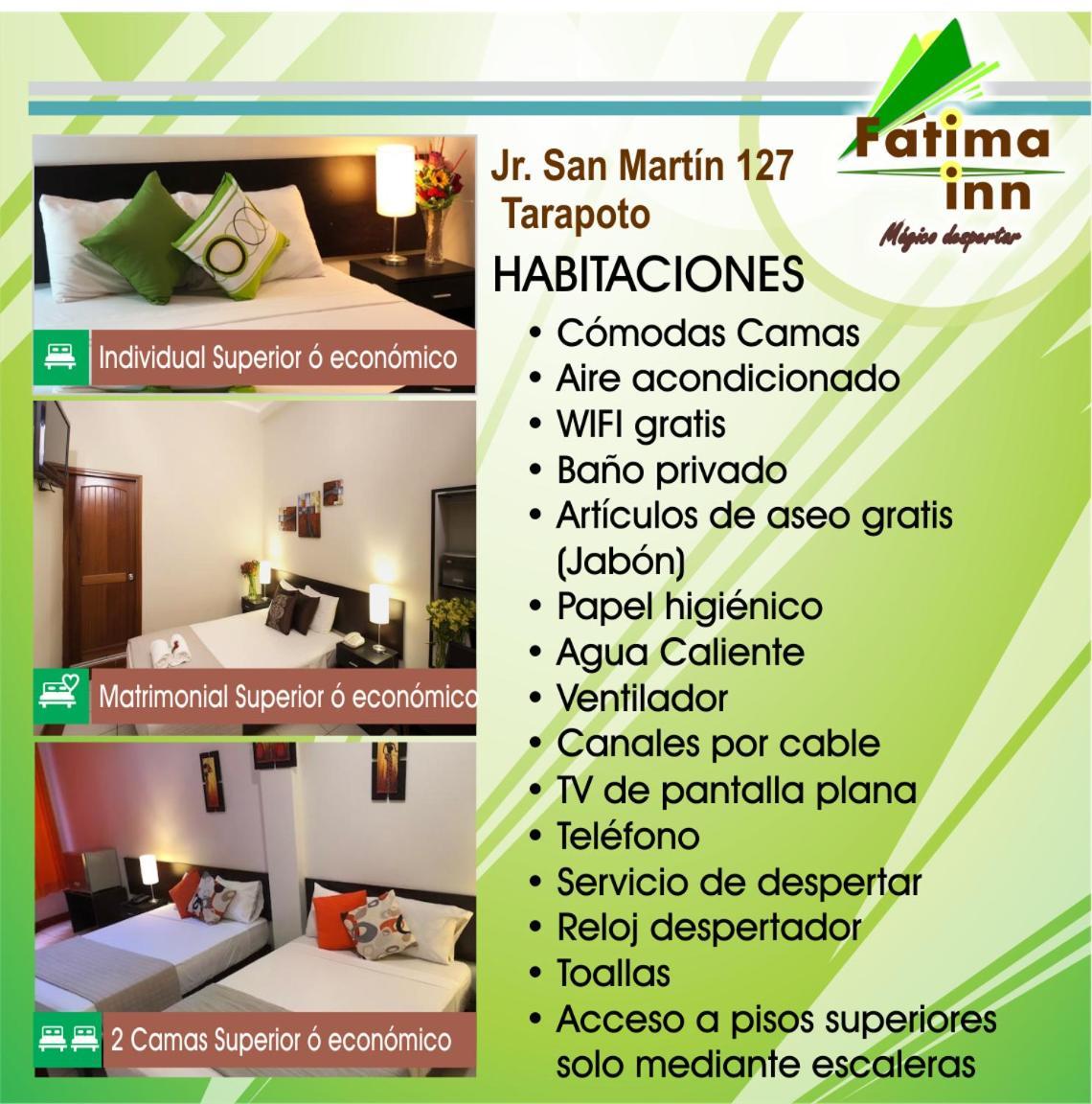 Hotel Fatima Inn Tarapoto Extérieur photo